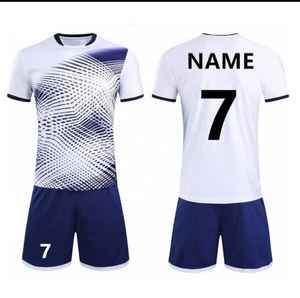 Uniforme de football en polyester de haute qualité maillot de football imprimé avec logo personnalisé hauts de chemises à bas quantité minimale de commande vêtements de sublimation bon marché - Product Image 5