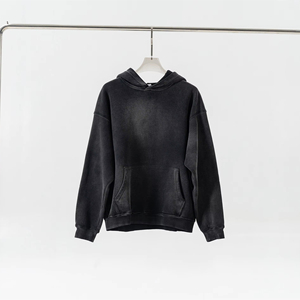 Sudadera de cuello redondo de peso pesado personalizada para hombre, sudadera en blanco, Sudadera de cuello redondo lavado vintage de lana, sudaderas con capucha - Product Image 3