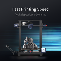 Промышленный 3D-принтер Kobra Plus FDM с сменным соплом 0,4 мм, поддержкой MicroSD-карт, 4,3-дюймовым сенсорным экраном, для PLA/ABS/PETG/TPU, умный, 25-точечный