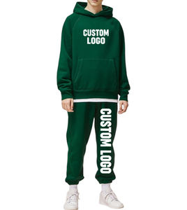 Chándal unisex de peso pesado de alta calidad, conjunto de dos piezas liso de talla grande transpirable, chándal para hombre - Product Image 1