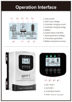Contrôleur de Charge Solaire MPPT HOU LI HL40A 24V 40A Haute Qualité, Régulateur Monophasé 12V-96V 50Hz pour Appareils Domestiques, 90% de Rendement