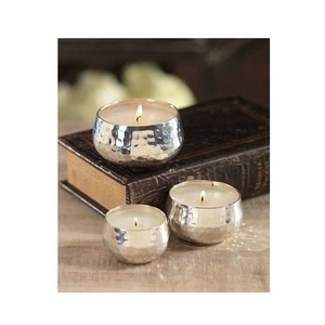 Manufacturer of Great Quality Metal <b>Candle</b> Holder <b>Candle</b> Jars With Customized Sizes Colors and Styles Hammered and <b>Plain</b> - Product Image 5