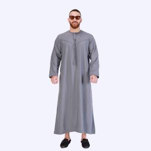 Clásico turco árabe Kuwait hombres con estilo Thobe Daffah ropa islámica de talla grande hombres Thobe Jubbah al por mayor - Product Image 6