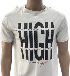 Camiseta estampada personalizable de color sólido transpirable ecológica de calidad premium 100% algodón de punto para hombre de la India - Product Image 2