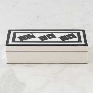 ชุดโดมิโนมาตรฐาน28กระเบื้องพร้อมสลักกระดูกสองชั้นสำหรับเกมครอบครัวโดมิโน่กล่องไม้แบบคลาสสิก - Product Image 2