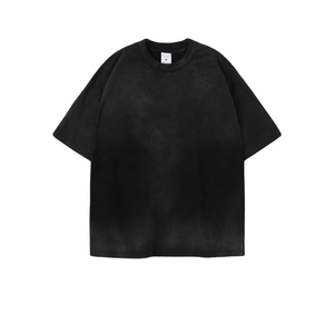 Saleh Enterprises Men Plus Size Oversize Acid Wash Breathable Eco-Friendly Short Sleeve Vintage Heavy Cotton Streetwear Loose - Product Image 4