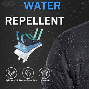 Veste matelassée légère pour homme Manteau matelassé coupe-vent et déperlant pour l'hiver, l'automne et le printemps - Product Image 2