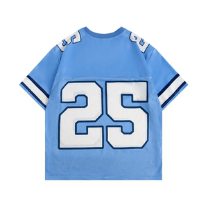 Maillot de football rétro surdimensionné personnalisé de qualité supérieure avec col en V vêtements de conception OEM maillot de football personnalisé en tissu respirant - Product Image 2