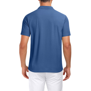 Chemises polo pour hommes de qualité supérieure, décontractées, unies, fabriquées directement en usine, style ajusté, manches courtes, été, chemise polo brodée - Product Image 6