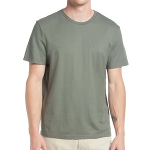 T-shirts décontractés pour hommes, coupe slim, manches courtes, coton mélangé, doux, légers, col rond - Product Image 1