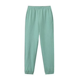 Pantalons de survêtement pour hommes de haute qualité OEM, taille élastique, tissu 100% coton, couleur gris clair, coupe ample, vêtements décontractés pour hommes - Product Image 3