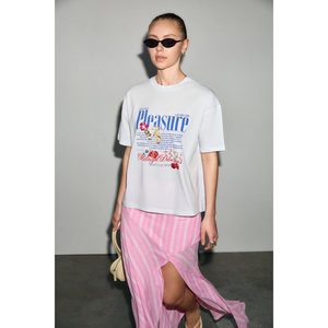 T-shirt pour femme GRIMELANGE PERSOY, doux et 100% coton biologique, avec détails imprimés - Product Image 3