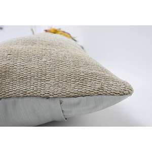 Almohada de lana Beige de 16x48 pulgadas de lujo Kilim Patchwork cojín tejido Vintage esponjoso patrón portátil ropa de cama Decoración Para Navidad - Product Image 5