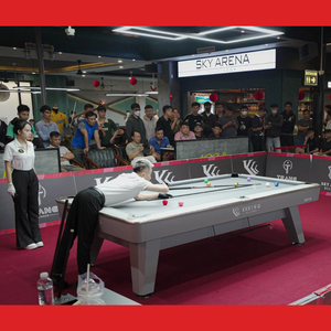 Premium 9ft Stone Surface Pool <b>Table</b> Designed for High-End Entertainment Environments - Product Image 6