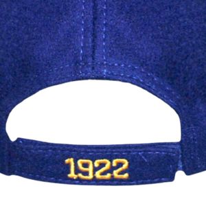 Sigma Gamma Rho SGRho PomPom Cap Royal Blue 20 Lana 80 Acrílico Letras griegas Bordado Front Back Winter Sorority Hat - Product Image 6