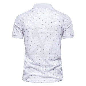 ผ้าถักคุณภาพสูง OEM สำหรับเสื้อเชิ้ตผู้ชาย ผลิตจากผ้าฝ้าย/ใยไผ่ ระบายอากาศได้ดี แห้งเร็ว พิมพ์ลายทั่วผืน  รับสกรีนโลโก้ตามแบบ - Product Image 5