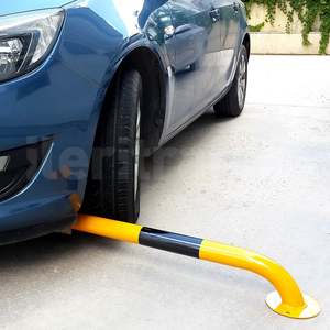 Juego de 10 Topes de Plástico Amarillo para Estacionamiento, Tipo Tubo de 200x16cm y 60mm, para Bordillos de Estacionamiento - Product Image 5