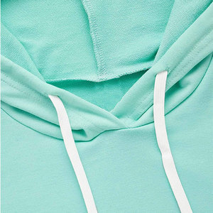 Hot Selling Women Crop <b>Top</b> Hoodies Sweatshirt Women's <b>Long</b> <b>Sleeve</b> Crop <b>Top</b> Pullover Hoodie Streetwear - Product Image 3