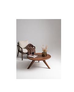 Table basse en bois antique d'inspiration patrimoniale avec de solides pieds en bois pour un mobilier de salon stable - Product Image 1