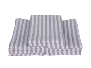 ผ้าขนหนูคอตตอนลายทางสีฟ้าสำหรับห้องครัวผ้าคอตตอน100% แห้งเร็วดูดซับน้ำได้อย่างยั่งยืนสำหรับใช้ในบ้าน - Product Image 2