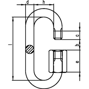 Mousquetons galvanisés taille 8 avec attache rapide, hauteur intérieure 59 mm, largeur d'ouverture 10,0 mm, lot de 50 - Product Image 3