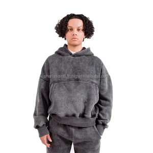 Nuevo chándal elegante de lavado ácido para hombres, chándal de algodón hecho directamente de fábrica/Color personalizado para hombres, chándal de lavado ácido OEM - Product Image 1