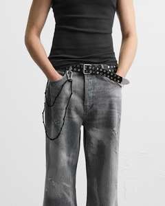 Pantalones vaqueros holgados personalizados de alta calidad para Hombre, pantalones vaqueros de estilo Vintage para Hombre, pantalones de punto con método de tejido para Hombre con diseño personalizado - Product Image 1