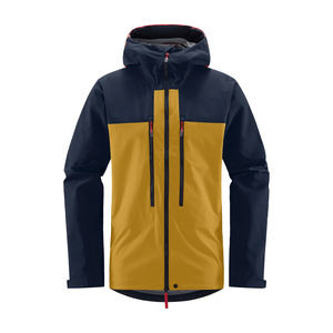 Veste d'hiver pour homme haut de gamme, longue, fine, respirante, coupe-vent, imperméable, à capuche, avec col montant et logo personnalisable sur le devant - Product Image 4