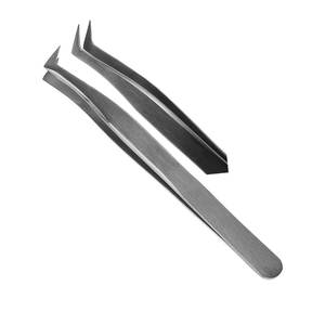 Pince à cils professionnelle en acier inoxydable de haute qualité meilleure vente pince à cils personnalisée OEM - Product Image 4