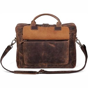 Bolso de oficina para ordenador portátil de cuero suave de calidad superior El mejor diseño con gran capacidad y correas ajustables - Product Image 6