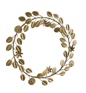 High Quality Multi Colors Made of Metal Flowers & Leaves <b>Wreath</b> Manufacturer and Supplier Xmas <b>Wreath</b> - Product Image 1