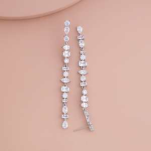 Trendy Religious Style Drop Earrings 183693 Made of Copper <b>and</b> Zinc Alloy with Diamond for Parties - Product Image 3