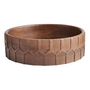 CE BOL-BOL À FRUITS EN BOIS NATUREL VÉRITABLE, Bol En Bois Décoratif pour Table Bureau Home Decor ustensiles de cuisine - Product Image 1