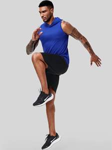 Débardeurs d'hiver en gros pour musculation, personnalisables avec votre logo, pour hommes, de haute qualité, sans manches, sweats de sport unis teints - Product Image 2