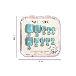 <span class=keywords><strong>Uñas</strong></span> postizas de ojo de gato de cristal, <span class=keywords><strong>uñas</strong></span> postizas artificiales hechas a mano, diseños de <span class=keywords><strong>uñas</strong></span> cortas y <span class=keywords><strong>hermosas</strong></span>, prensa en los dedos de los <span class=keywords><strong>pies</strong></span>, <span class=keywords><strong>uñas</strong></span> - Product Image 6