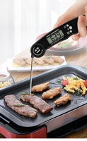 Termometer daging Digital, tersertifikasi grosir penjualan laris dapur makanan BBQ tahan air baca instan