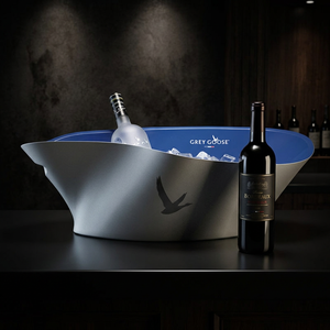 Illuminated Ice Bucket 4 <b>Bottles</b> Champagne Clear for Restaurant and Wedding, Custom Logo, OEM Custom - Product Image 5