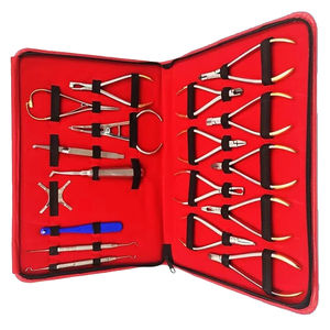 Nouveau kit d'instruments dentaires orthodontiques 18 pièces, ensemble dentaire, instrument chirurgical dentaire, prix bas, personnalisation OEM - Product Image 2