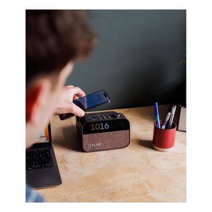 MOMENT Charge Coffee black 30103 alarm <b>clock</b> <b>radio</b> - Product Image 4