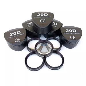 COLOR NEGRO 5 PIEZAS LENTE 20D DOBLE ASFERICO CON FUNDA PROTECTORA PLASTICA .... - Product Image 1