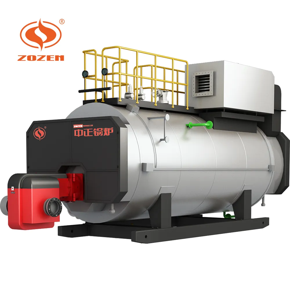 Chaudière à vapeur diesel conviviale de gaz naturel de 15 tonnes pour le moulin de matériaux de construction