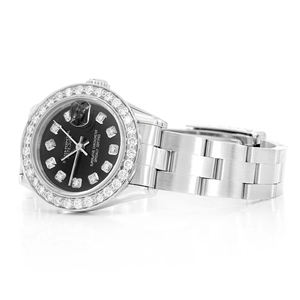 Reloj de Moda de Cuarzo de Acero Inoxidable de Alta Calidad con Incrustaciones de Moissanita y Correa de 20 mm - Product Image 2