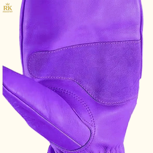 Gants de ski en cuir unisexes de mode canadienne pour enfants, gants de sport isolés pour l'hiver en plein air, gants de randonnée imprimés pour la neige - Product Image 2
