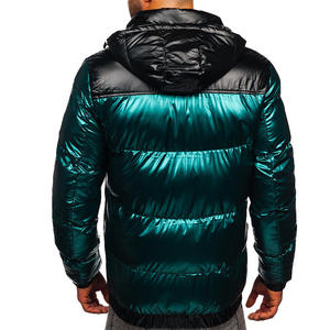 2024 Custom Logo Quilted OEM Outdoor Male Padded Bubble Coats <b>Warm</b> Winter Puffer Men's <b>Jackets</b> Hooded Comfortable Thick Down - Product Image 2