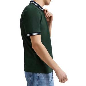 Polo deportivo de nuevo diseño de alta calidad para hombre, de talla grande Camiseta de algodón de secado rápido, polos de Golf de manga corta para hombre, media cremallera - Product Image 3