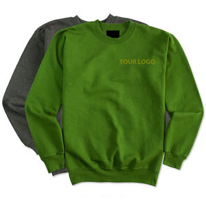 2024 personalizado de manga larga con logotipo de transferencia de calor de impresión 280g algodón poliéster Terry cuello redondo sudaderas para hombres OEM - Product Image 3