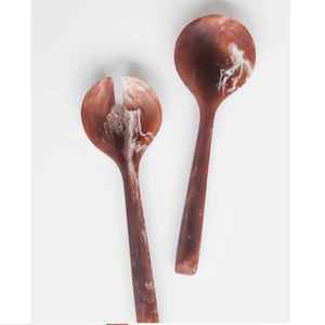 Juego de Cubiertos de Resina Marmoleada Verde y Blanca a Precio de Fábrica, Vajilla de Cocina, Cucharas y Tenedores para Servir Alimentos, Utensilios al por Mayor Personalizados - Product Image 3