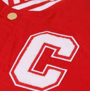 Custom Mens Varsity Chaquetas Logotipo personalizado Streetwear Bordado Bomber Chaquetas Pu Mangas de cuero - Product Image 3