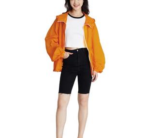 Vente en gros de vêtements de sport personnalisés 100% nylon avec fermeture éclair pour sport, gym, fitness, femmes, vestes coupe-vent en nylon à vendre - Product Image 3