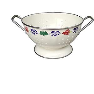 Colador de Metal para cocina, producto de utensilios de cocina, colador seco, diseño de hoja esmaltada, escurridor exterior para frutas y verduras, novedad - Product Image 1